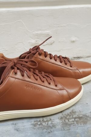 Cole Haan Z2945 Brown Grand+ Crosscourt Men's Leather Sneakers