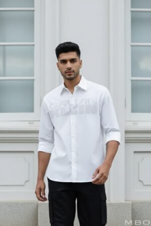 CK Long Sleeve Shirt White