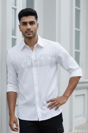 CK Long Sleeve Shirt White