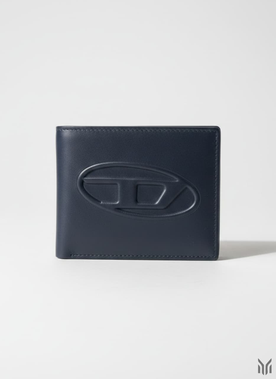 Diesel Navy Blue Leather Wallet