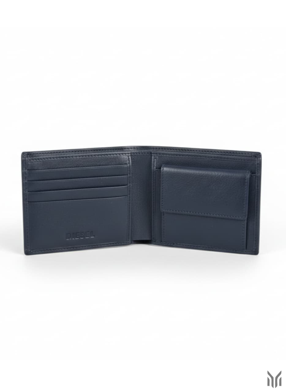 Diesel Navy Blue Leather Wallet - Image 3