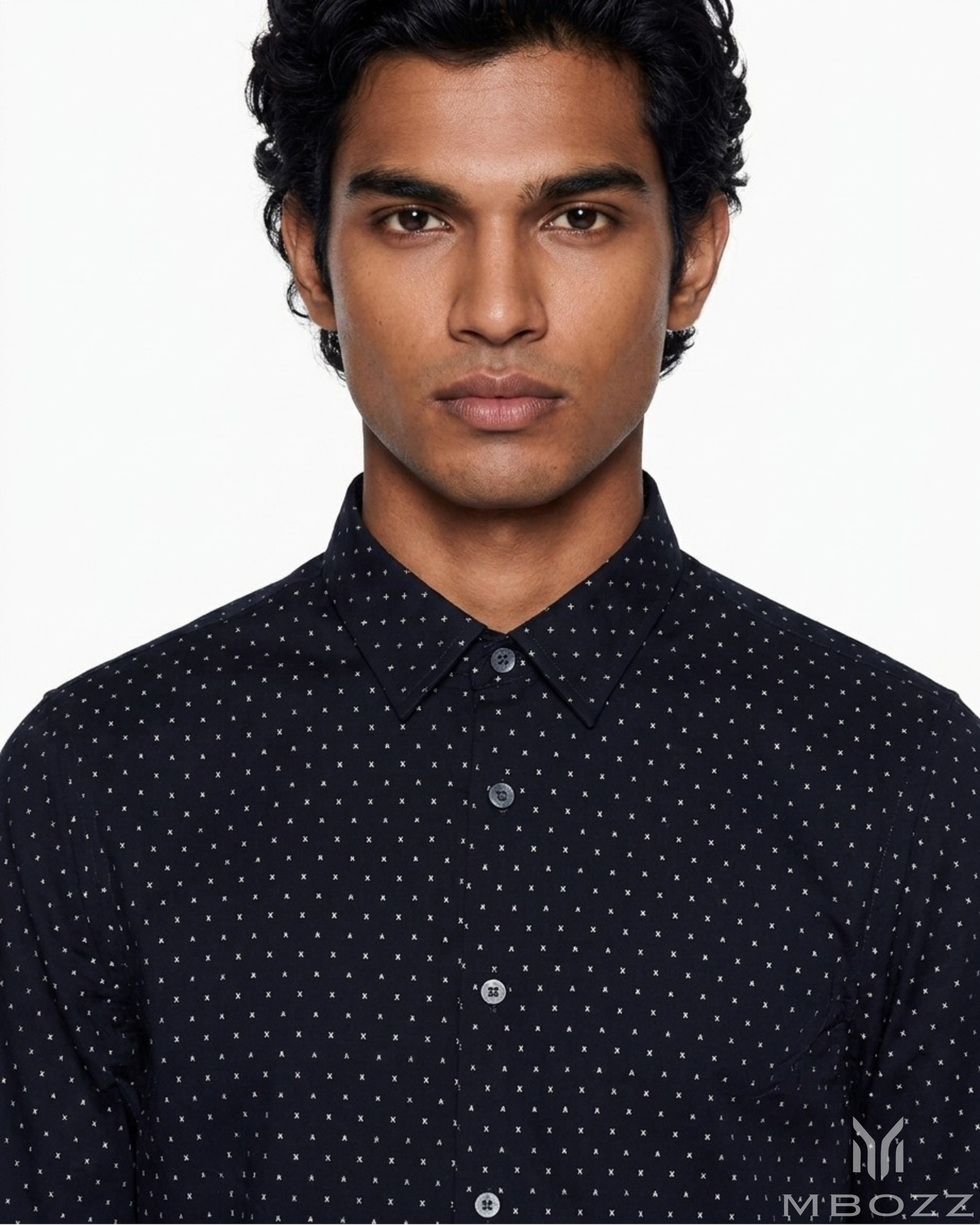 A/X Premium Micro-Print Long Sleeve Shirt