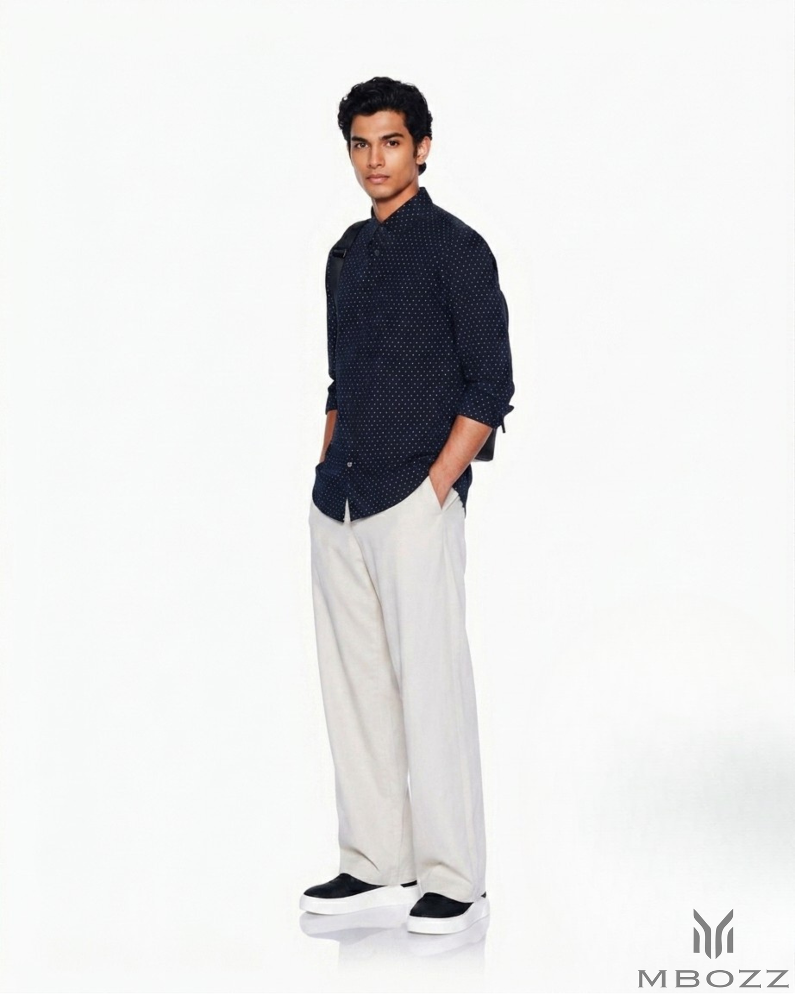 A/X Premium Micro-Print Long Sleeve Shirt