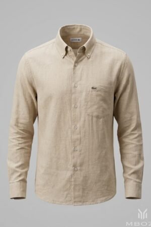 Lacoste Original Beige Long Sleeve Shirt